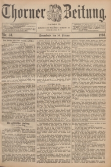 Thorner Zeitung : Begründet 1760. 1894, Nr. 34 (10 Februar)