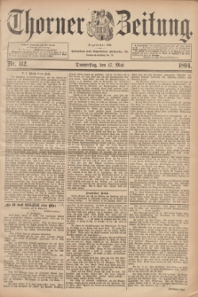 Thorner Zeitung : Begründet 1760. 1894, Nr. 112 (17 Mai)