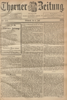 Thorner Zeitung : Begründet 1760. 1894, Nr. 153 (4 Juli)