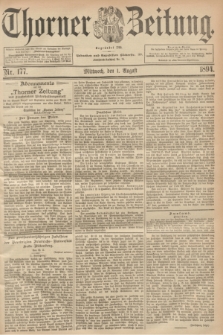 Thorner Zeitung : Begründet 1760. 1894, Nr. 177 (1 August)