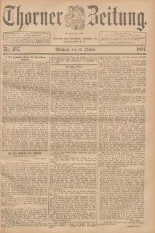 Thorner Zeitung : Begründet 1760. 1894, Nr. 237 (10 Oktober)