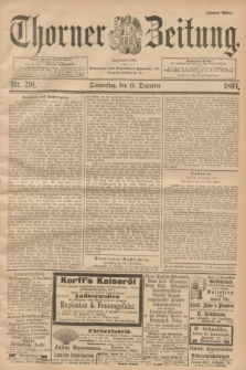Thorner Zeitung : Begründet 1760. 1894, Nr. 291 (13 Dezember) - Zweites Blatt
