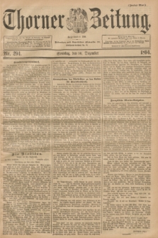 Thorner Zeitung : Begründet 1760. 1894, Nr. 294 (16 Dezember) - Zweites Blatt