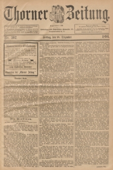 Thorner Zeitung : Begründet 1760. 1894, Nr. 302 (28 Dezember)