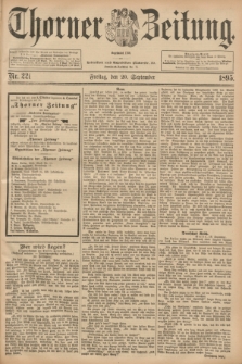 Thorner Zeitung : Begründet 1760. 1895, Nr. 221 (20 September) + dod.