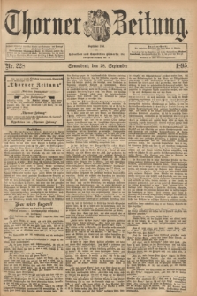 Thorner Zeitung : Begründet 1760. 1895, Nr. 228 (28 September)