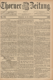 Thorner Zeitung : Begründet 1760. 1895, Nr. 252 (26 Oktober) + dod.