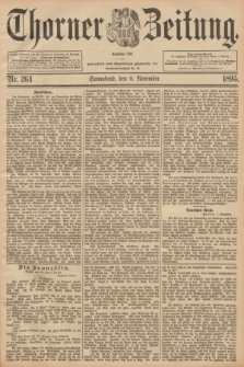 Thorner Zeitung : Begründet 1760. 1895, Nr. 264 (9 November) + dod.