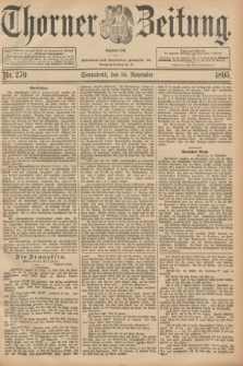 Thorner Zeitung : Begründet 1760. 1895, Nr. 270 (16 November)