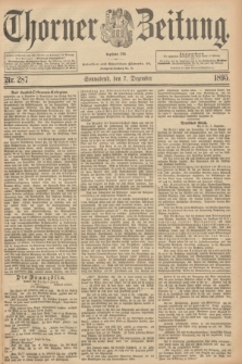 Thorner Zeitung : Begründet 1760. 1895, Nr. 287 (7 Dezember)