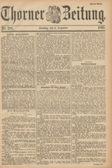 Thorner Zeitung. 1895, Nr. 288 (8 Dezember) - Drittes Blatt