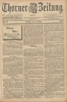Thorner Zeitung : Begründet 1760. 1897, Nr. 21 (26 Januar)