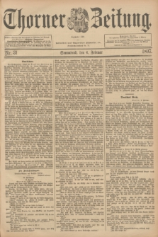 Thorner Zeitung : Begründet 1760. 1897, Nr. 31 (6 Februar)