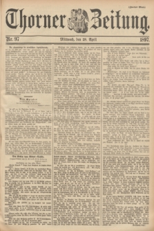 Thorner Zeitung. 1897, Nr. 97 (28 April) - Zweites Blatt