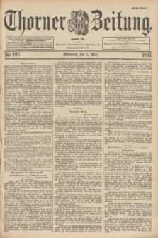 Thorner Zeitung : Begründet 1760. 1897, Nr. 103 (5 Mai) - Erstes Blatt