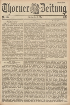 Thorner Zeitung. 1897, Nr. 105 (7 Mai) - Zweites Blatt