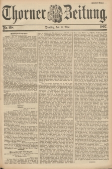 Thorner Zeitung. 1897, Nr. 108 (11 Mai) - Zweites Blatt