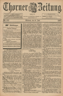 Thorner Zeitung : Begründet 1760. 1897, Nr. 143 (23 Juni)