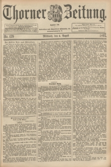 Thorner Zeitung : Begründet 1760. 1897, Nr. 179 (4 August)