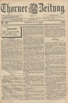 Thorner Zeitung : Begründet 1760. 1897, Nr. 200 (28 August)