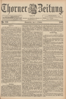 Thorner Zeitung : begründet 1760. 1897, Nr. 236 (9 Oktober) + dod.