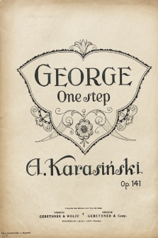 George : one step : Op. 141