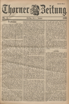 Thorner Zeitung. 1899, Nr. 5 (6 Januar) - Zweites Blatt