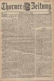 Thorner Zeitung. 1899, Nr. 6 (7 Januar) - Zweites Blatt
