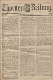 Thorner Zeitung. 1899, Nr. 10 (12 Januar) - Zweites Blatt