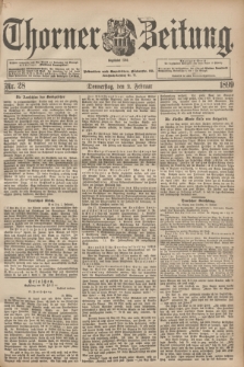 Thorner Zeitung : Begründet 1760. 1899, Nr. 28 (2 Februar)