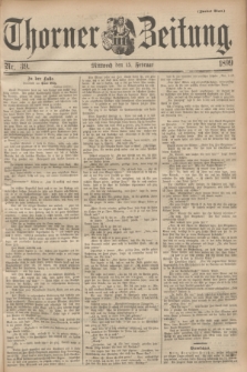Thorner Zeitung. 1899, Nr. 39 (15 Februar) - Zweites Blatt