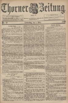 Thorner Zeitung : Begründet 1760. 1899, Nr. 58 (9 März)