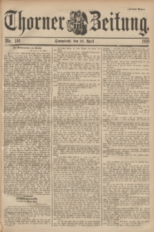 Thorner Zeitung. 1899, Nr. 100 (29 April) - Zweites Blatt