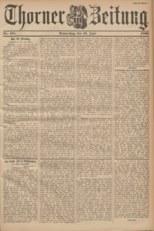 Thorner Zeitung. 1899, Nr. 138 (15 Juni) - Zweites Blatt