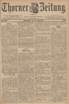 Thorner Zeitung : Begründet 1760. 1899, Nr. 218 (16 September)