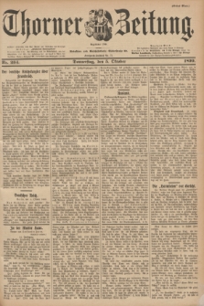 Thorner Zeitung : Begründet 1760. 1899, Nr. 234 (5 Oktober) - Erstes Blatt