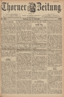 Thorner Zeitung : Begründet 1760. 1899, Nr. 267 (12 November) - Erstes Blatt