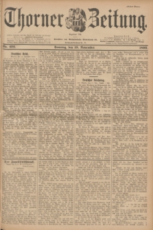 Thorner Zeitung : Begründet 1760. 1899, Nr. 273 (19 November) - Erstes Blatt