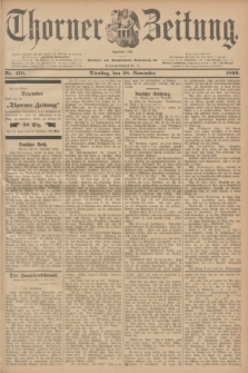 Thorner Zeitung : Begründet 1760. 1899, Nr. 279 (28 November)