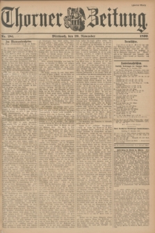 Thorner Zeitung. 1899, Nr. 280 (29 November) - Zweites Blatt