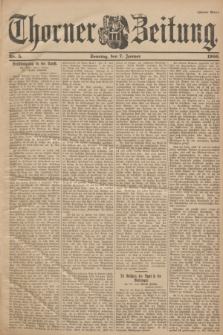 Thorner Zeitung. 1900, Nr. 5 (7 Januar) - Zweites Blatt