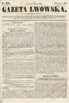 Gazeta Lwowska. 1853, nr 192