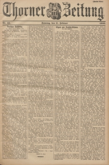 Thorner Zeitung. 1900, Nr. 35 (11 Februar) - Zweites Blatt