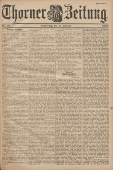 Thorner Zeitung. 1900, Nr. 38 (15 Februar) - Zweites Blatt