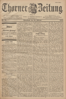 Thorner Zeitung : Begründet 1760. 1900, Nr. 46 (24 Februar) - Erstes Blatt