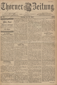 Thorner Zeitung : Begründet 1760. 1900, Nr. 99 (29 April) - Erstes Blatt