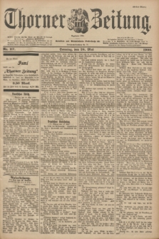 Thorner Zeitung : Begründet 1760. 1900, Nr. 117 (20 Mai) - Erstes Blatt