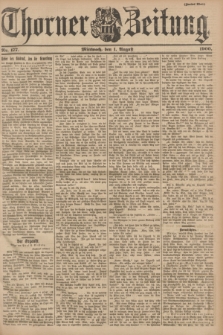 Thorner Zeitung : Begründet 1760. 1900, Nr. 177 (1 August) - Zweites Blatt