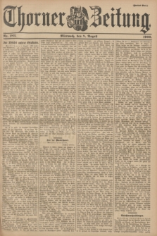 Thorner Zeitung : Begründet 1760. 1900, Nr. 183 (8 August) - Zweites Blatt