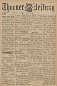 Thorner Zeitung : Begründet 1760. 1900, Nr. 187 (12 August) - Zweites Blatt